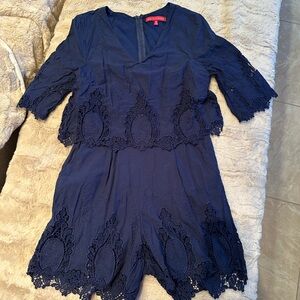 Saks Fifth Avenue Midnight Blue Garment romper size small